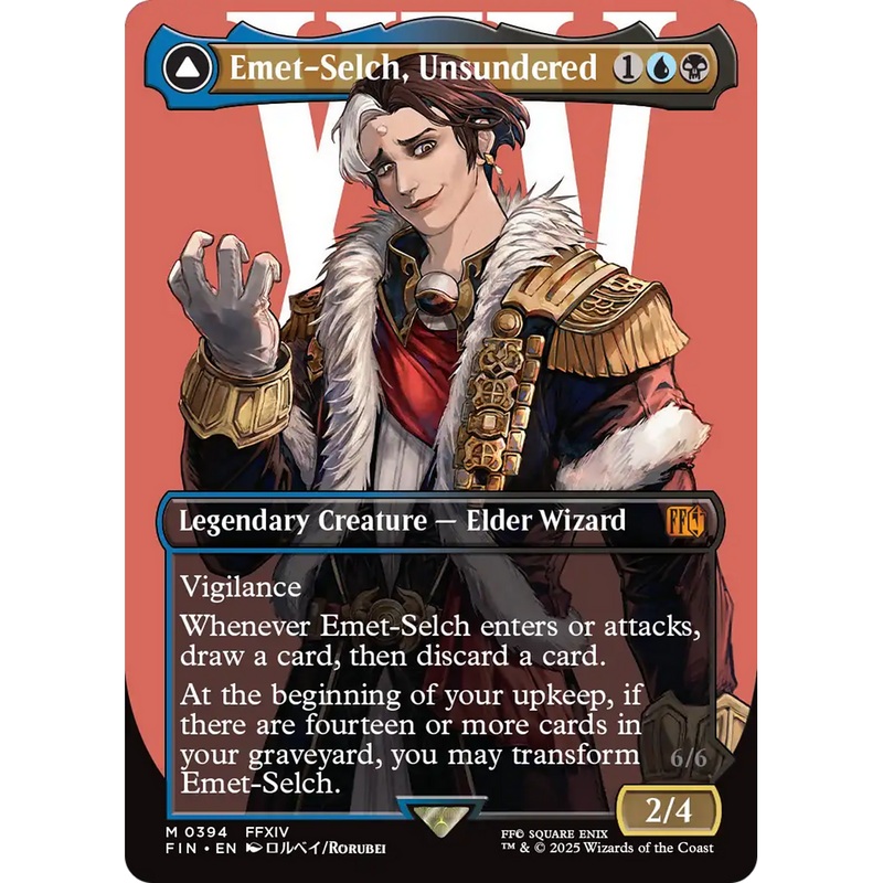 Emet-Selch, Unsundered (Borderless) (FIN-394) - FINAL FANTASY (Borderless) Foil