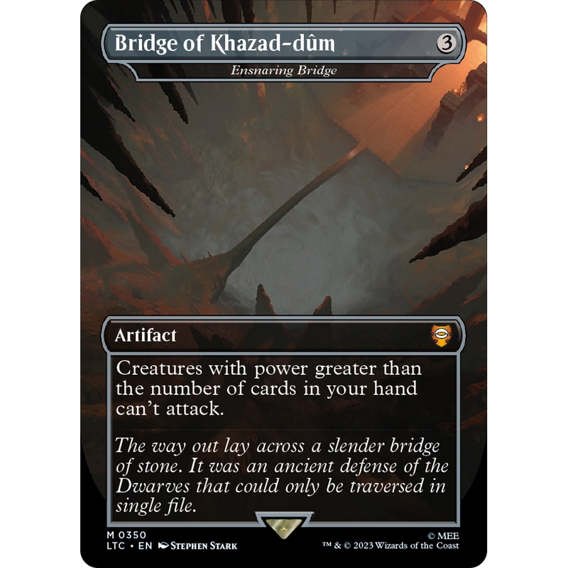 Ensnaring Bridge (LTC-350) - Tales of Middle-earth Commander / Bridge of Khazad-dm (Borderless)