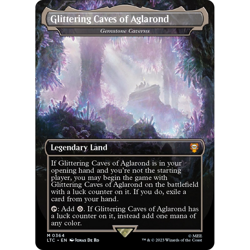 Gemstone Caverns (LTC-364) - Tales of Middle-earth Commander / Glittering Caves of Aglarond (Borderless) Foil
