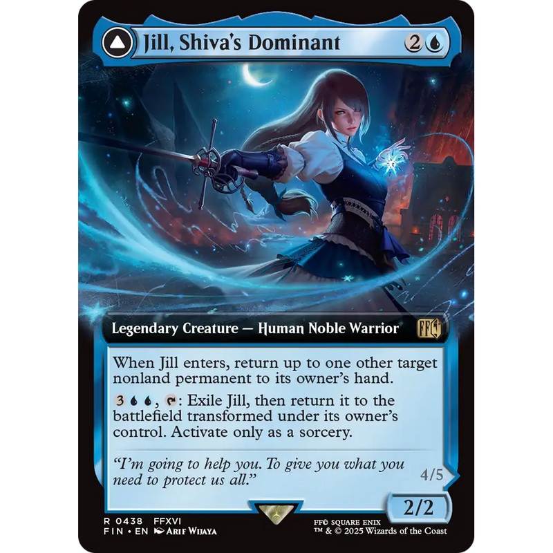 Jill, Shiva's Dominant (Extended Art) (FIN-438) - FINAL FANTASY: (enchantment, Extended Art) Foil