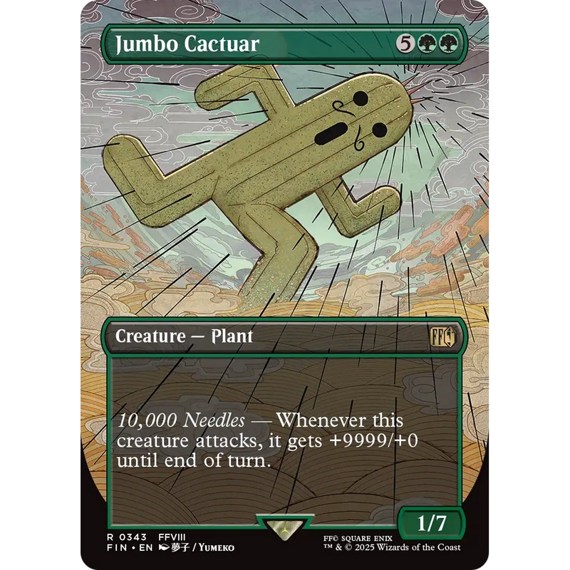 Jumbo Cactuar (Borderless) (FIN-343) - FINAL FANTASY (Borderless)