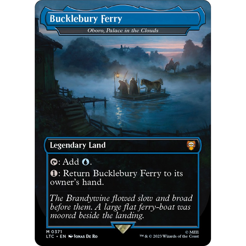 Oboro, Palace in the Clouds (LTC-371) - Tales of Middle-earth Commander / Bucklebury Ferry (Borderless) Foil