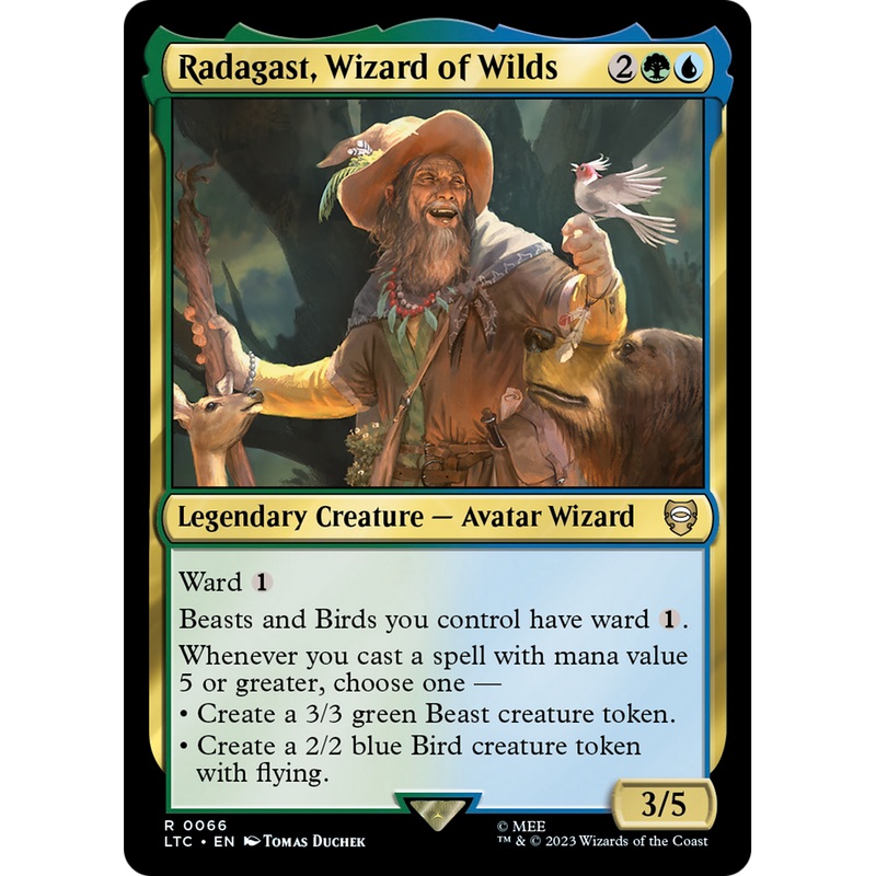 Radagast, Wizard of Wilds (LTC-066) - Tales of Middle-earth Commander Foil