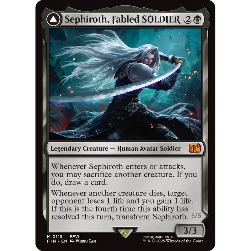 Sephiroth, Fabled SOLDIER // Sephiroth, One-Winged Angel (FIN-115) - FINAL FANTASY