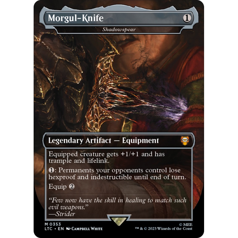 Shadowspear (LTC-353) - Tales of Middle-earth Commander / Morgul-Knife (Borderless)