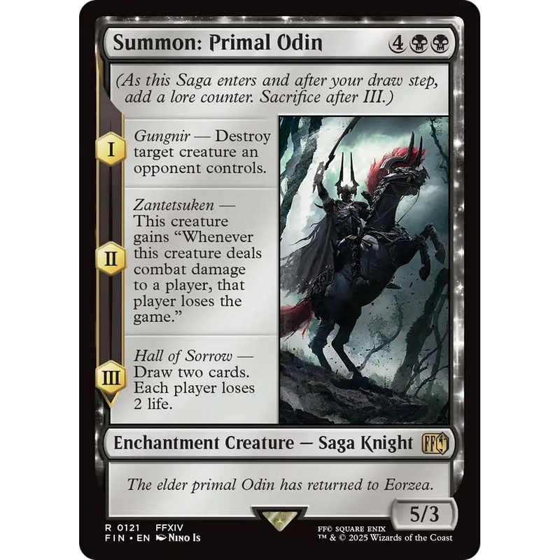 Summon: Primal Odin (FIN-121) - FINAL FANTASY: (enchantment) Foil