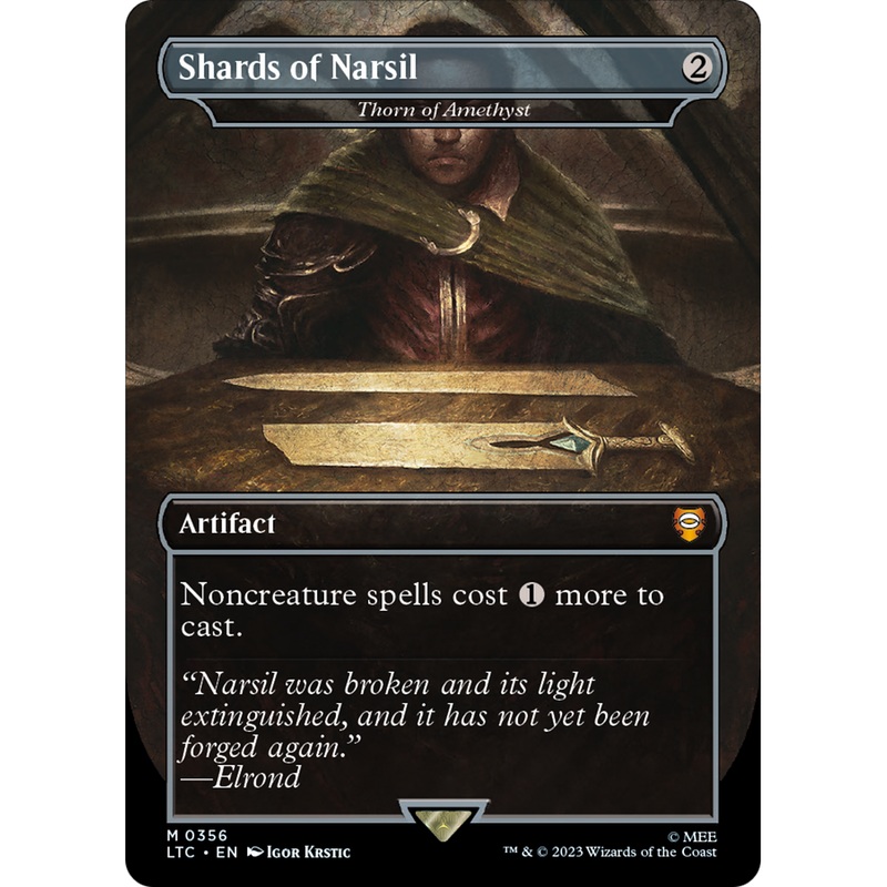 Thorn of Amethyst (LTC-356) - Tales of Middle-earth Commander / Shards of Narsil (Borderless) Foil