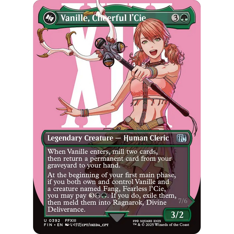 Vanille, Cheerful l'Cie (Borderless) (FIN-392) - FINAL FANTASY (Borderless)