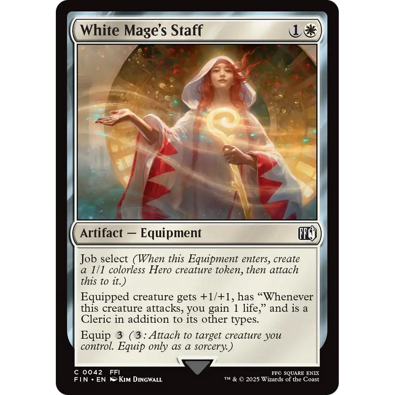 White Mage's Staff (FIN-042) - FINAL FANTASY Foil