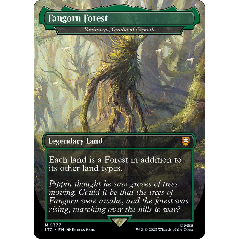 Yavimaya, Cradle of Growth (LTC-377) - Tales of Middle-earth Commander / Fangorn Forest (Borderless) Foil
