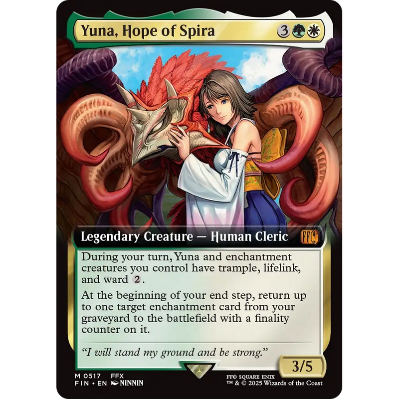 Yuna, Hope of Spira (FIN-517) - FINAL FANTASY: (Extended Art) Foil