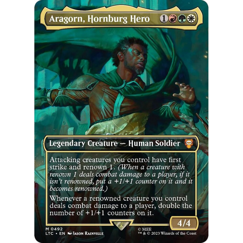 Aragorn, Hornburg Hero (LTC-492) - Tales of Middle-earth Commander (Borderless)
