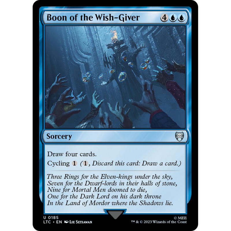 Boon of the Wish-Giver (LTC-185) - Tales of Middle-earth Commander