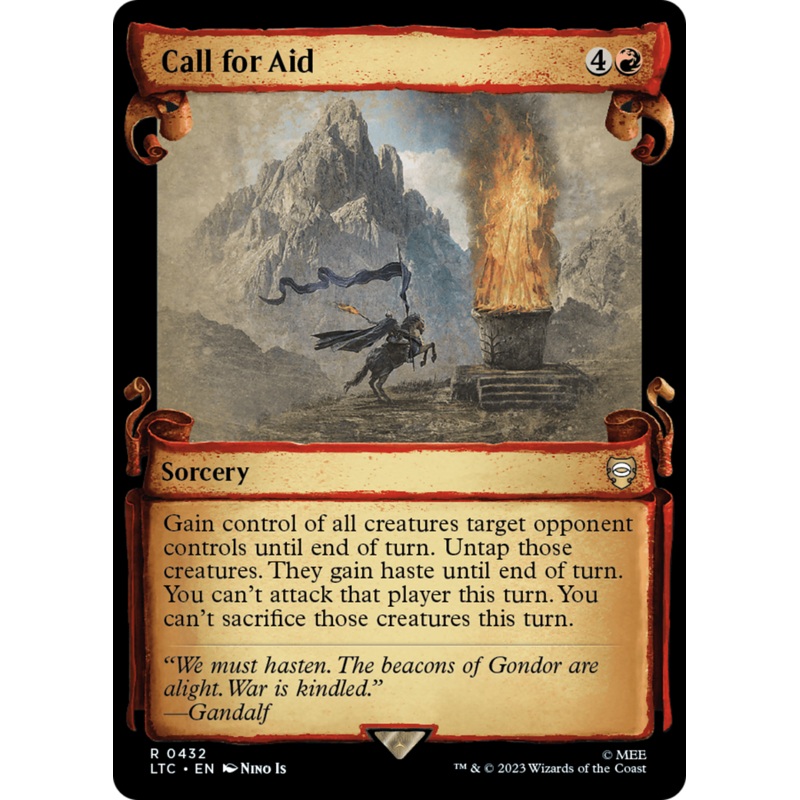 Call for Aid (LTC-432) - Tales of Middle-earth Commander: (Showcase) Foil