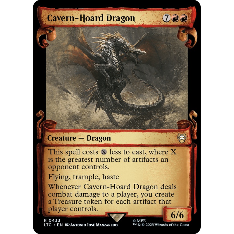 Cavern-Hoard Dragon (LTC-433) - Tales of Middle-earth Commander: (Showcase)
