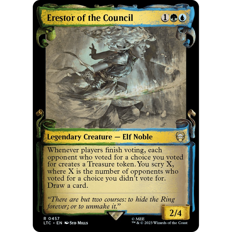Erestor of the Council (LTC-457) - Tales of Middle-earth Commander: (Showcase) Foil