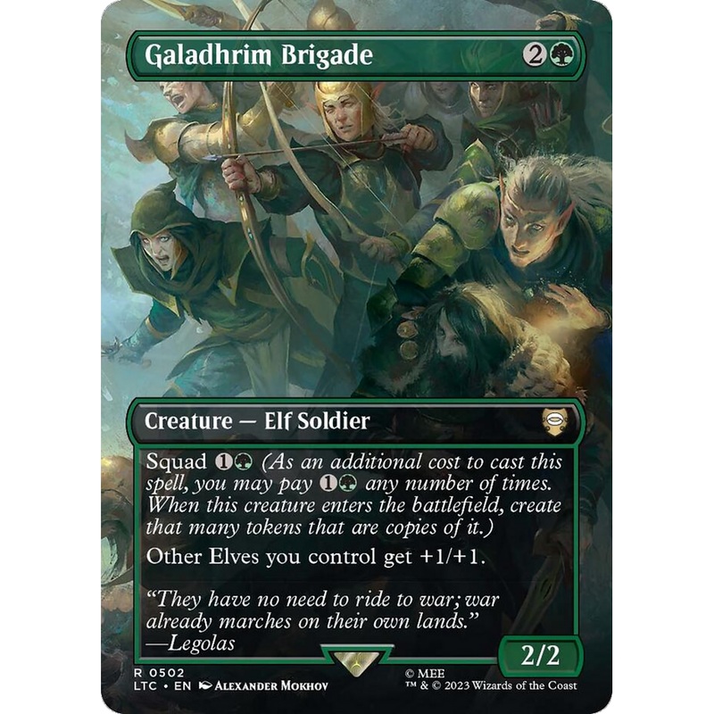 Galadhrim Brigade (LTC-502) - Tales of Middle-earth Commander (Borderless) Foil
