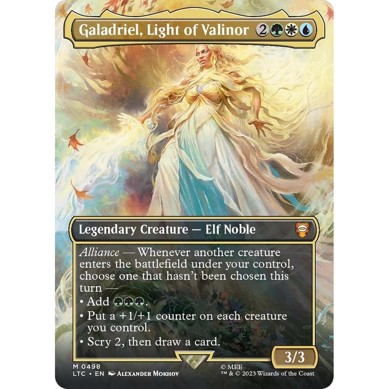 Galadriel, Light of Valinor (LTC-498) - Tales of Middle-earth Commander (Borderless)