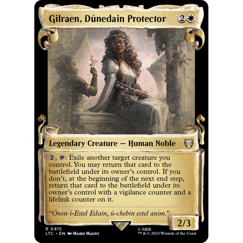 Gilraen, Dnedain Protector (LTC-415) - Tales of Middle-earth Commander: (Showcase) Foil