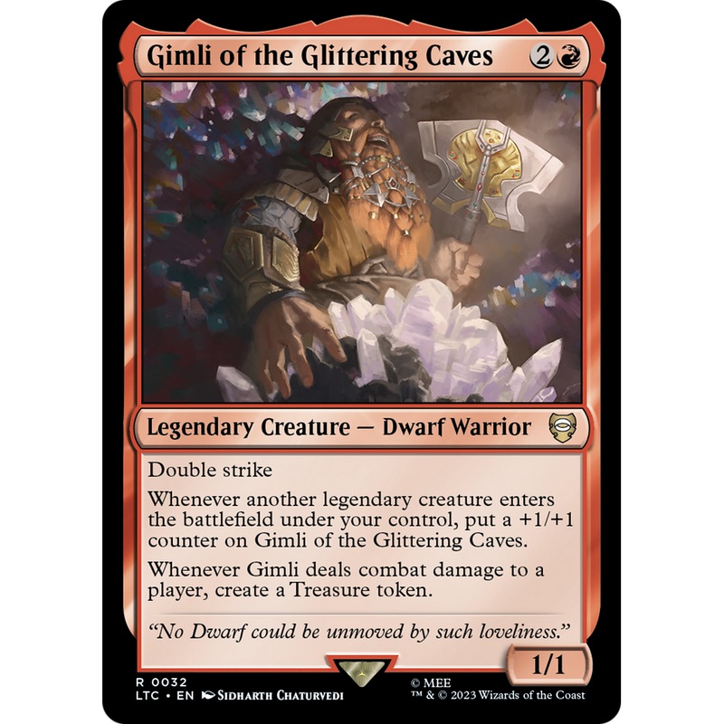 Gimli of the Glittering Caves (LTC-032) - Tales of Middle-earth Commander