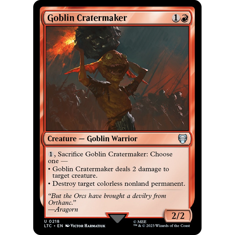 Goblin Cratermaker (LTC-218) - Tales of Middle-earth Commander