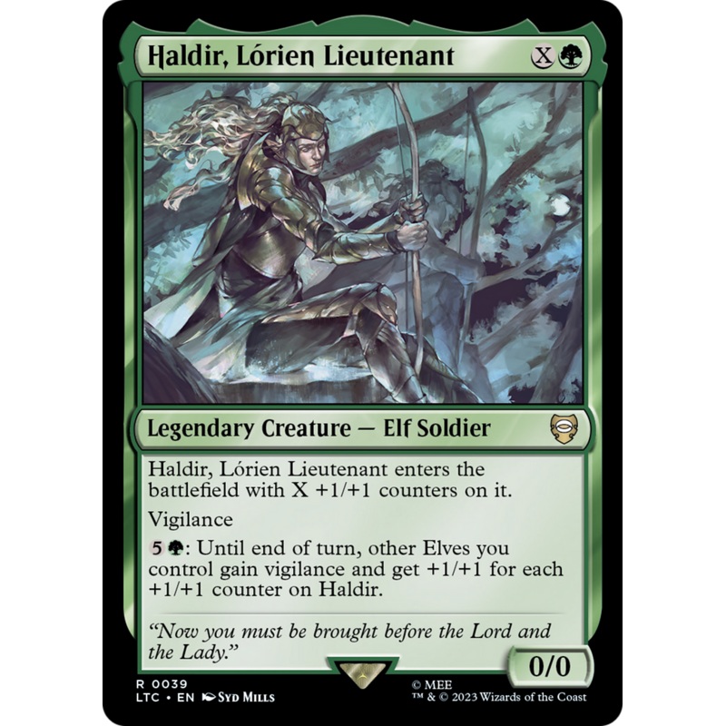 Haldir, Lrien Lieutenant (LTC-039) - Tales of Middle-earth Commander