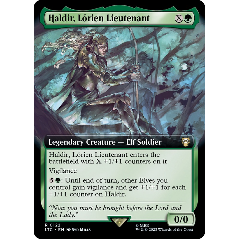 Haldir, Lrien Lieutenant (LTC-122) - Tales of Middle-earth Commander: (Extended Art)