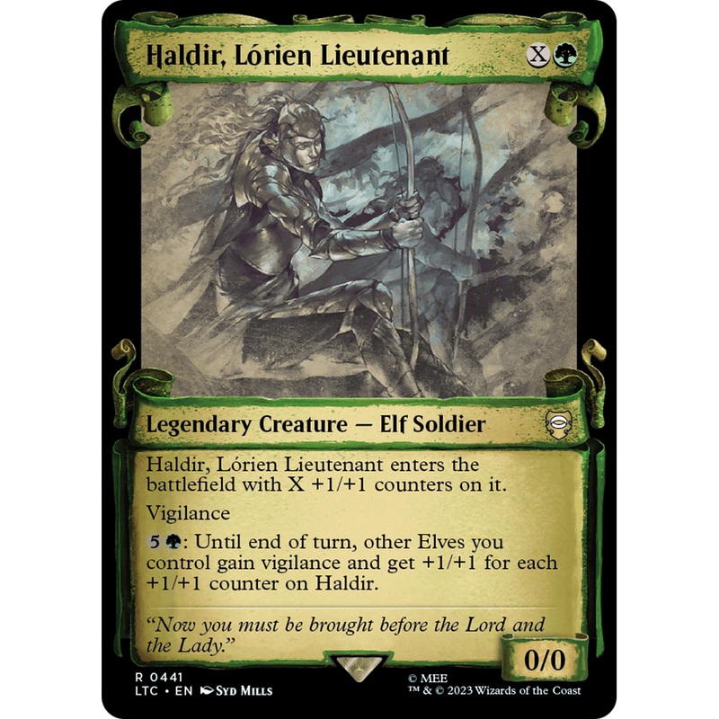 Haldir, Lrien Lieutenant (LTC-441) - Tales of Middle-earth Commander: (Showcase)