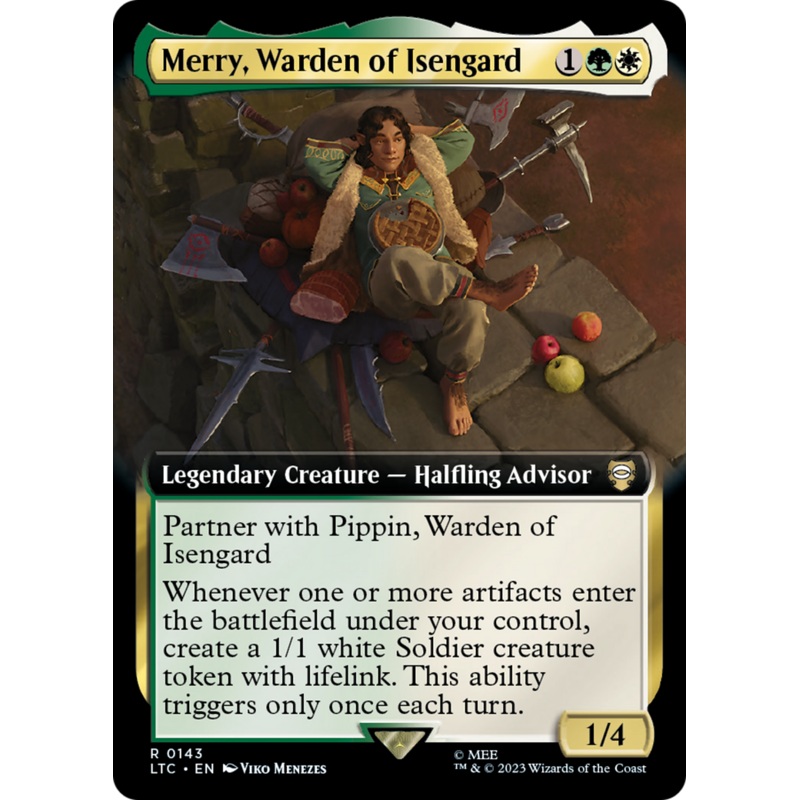 Merry, Warden of Isengard (LTC-143) - Tales of Middle-earth Commander: (Extended Art)