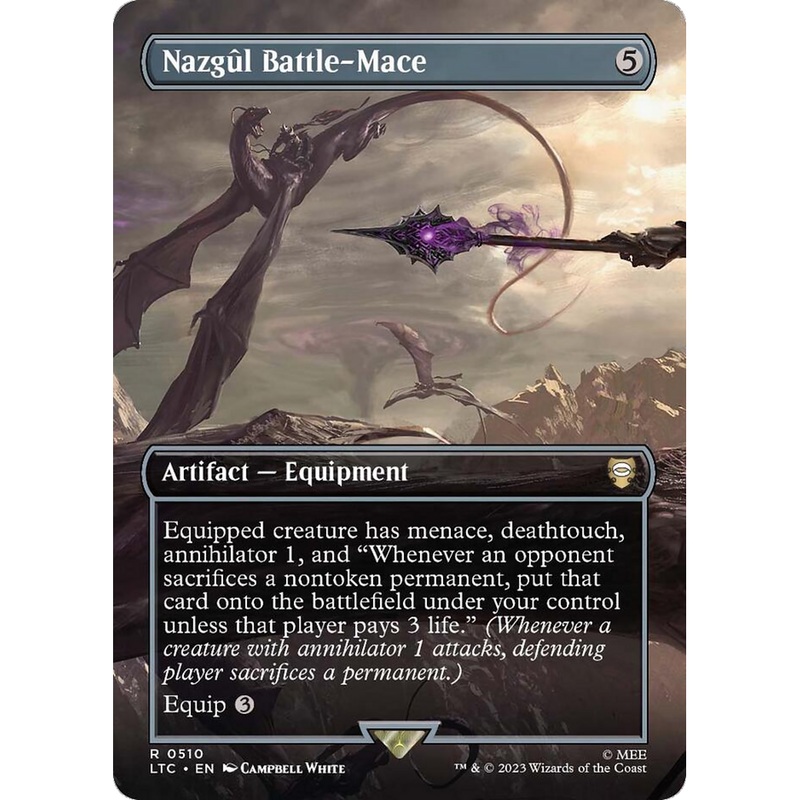 Nazgl Battle-Mace (LTC-510) - Tales of Middle-earth Commander (Borderless) Foil