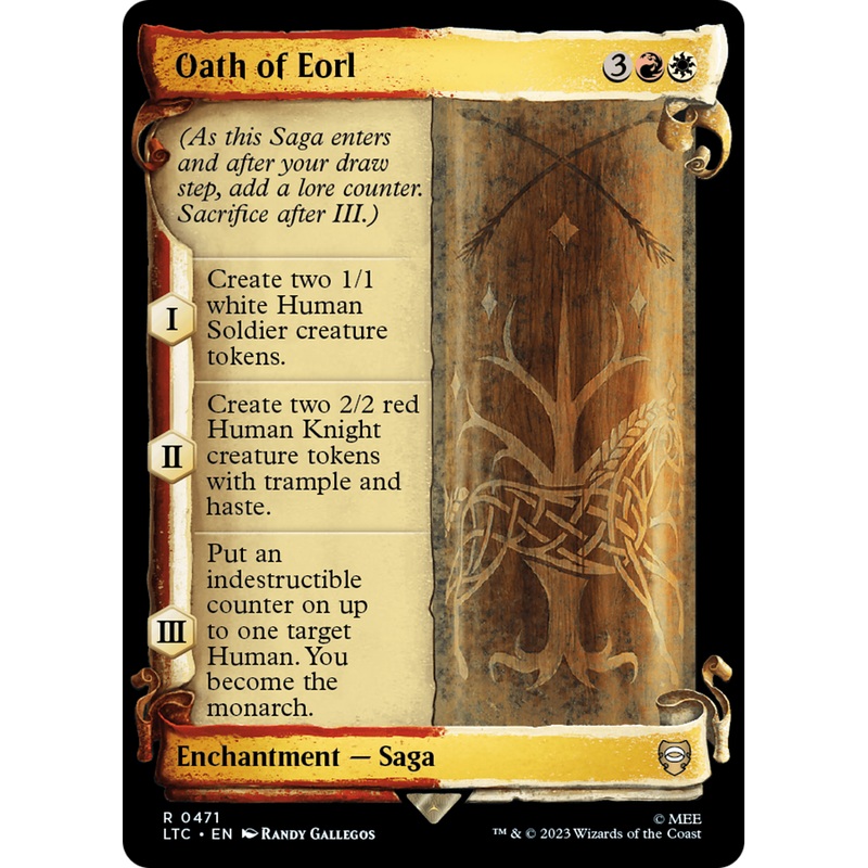 Oath of Eorl (LTC-471) - Tales of Middle-earth Commander: (Showcase) Foil