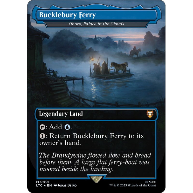 Oboro, Palace in the Clouds (LTC-401) - Tales of Middle-earth Commander / Bucklebury Ferry (Borderless) Foil