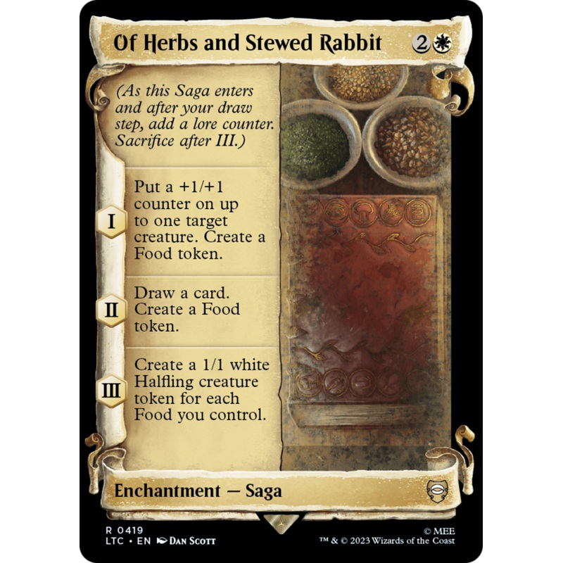 Of Herbs and Stewed Rabbit (LTC-419) - Tales of Middle-earth Commander: (Showcase) Foil