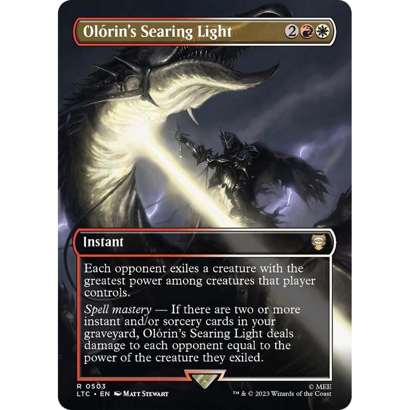 Olrin's Searing Light (LTC-503) - Tales of Middle-earth Commander (Borderless) Foil