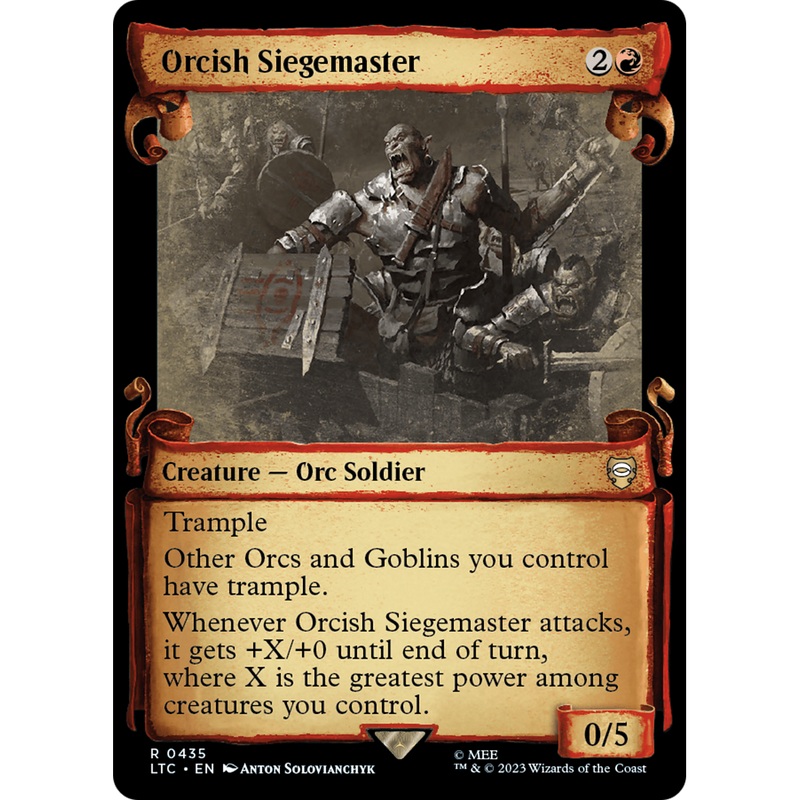 Orcish Siegemaster (LTC-435) - Tales of Middle-earth Commander: (Showcase)