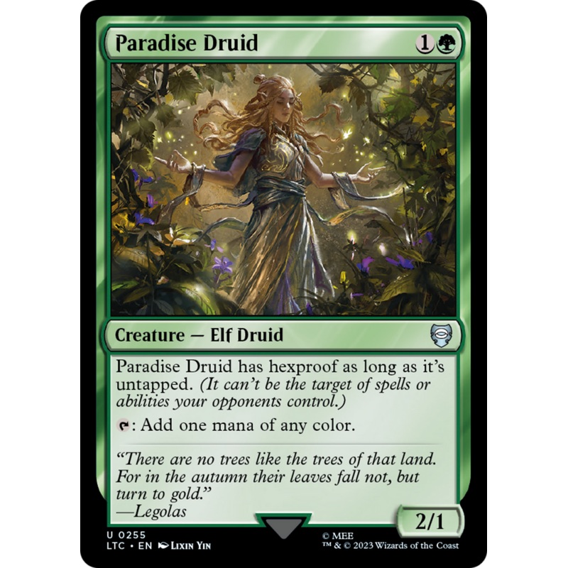 Paradise Druid (LTC-255) - Tales of Middle-earth Commander