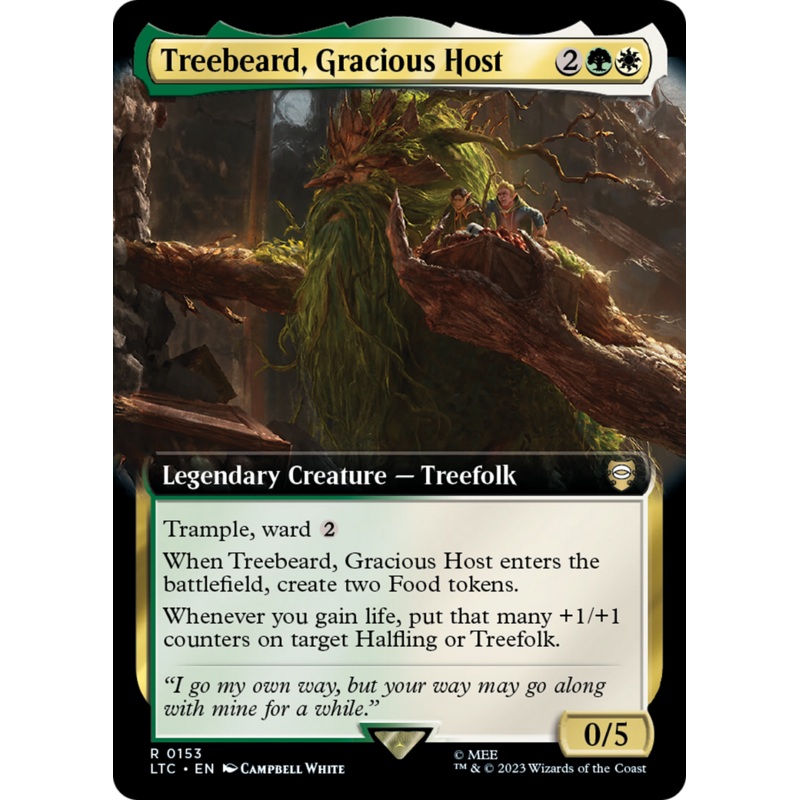 Treebeard, Gracious Host (LTC-153) - Tales of Middle-earth Commander: (Extended Art)
