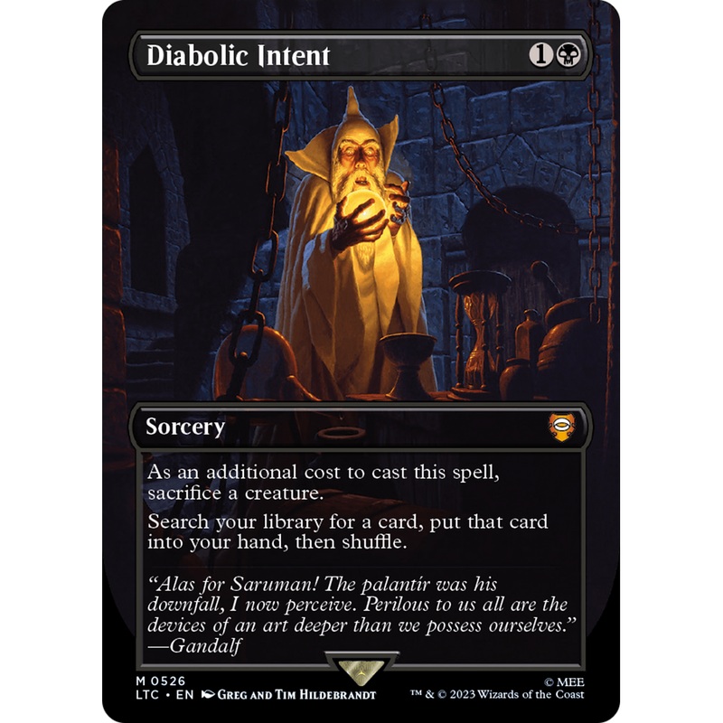Diabolic Intent (LTC-526) - Tales of Middle-earth Commander (Borderless) Foil