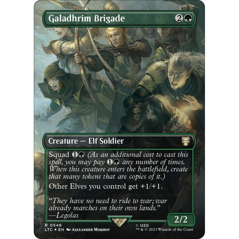 Galadhrim Brigade (LTC-546) - Tales of Middle-earth Commander (Borderless) Foil