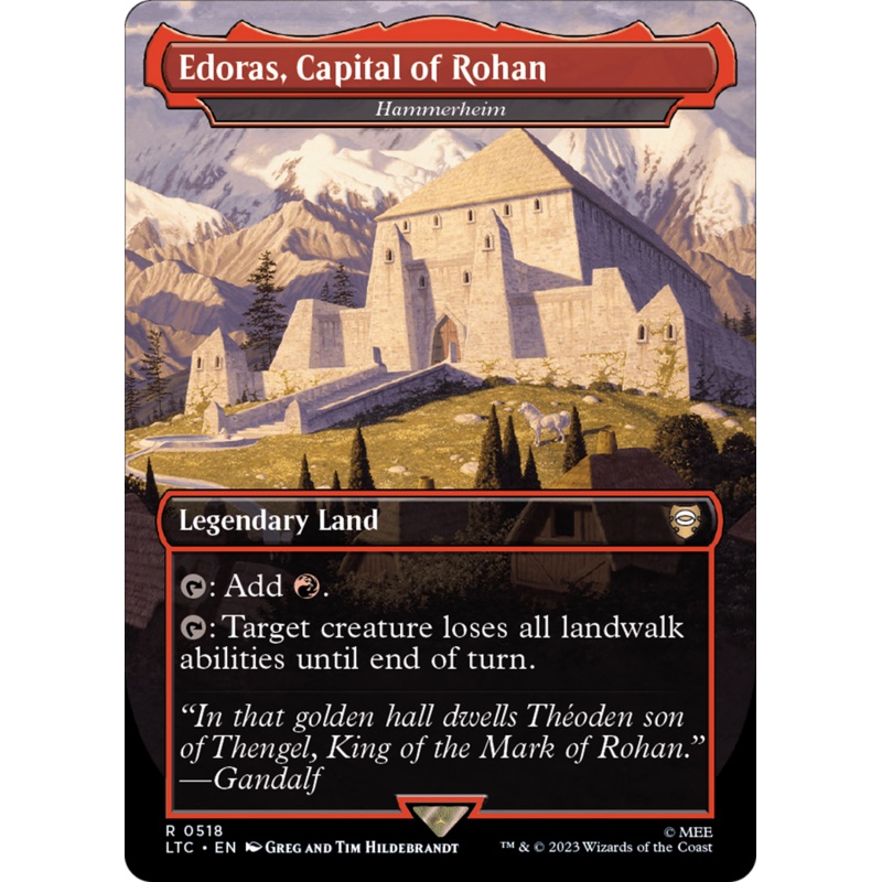 Hammerheim (LTC-518) - Tales of Middle-earth Commander / Edoras, Capital of Rohan (Borderless) Foil