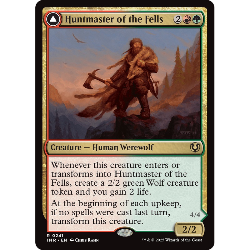 Huntmaster of the Fells // Ravager of the Fells (INR-241) - Innistrad Remastered Foil