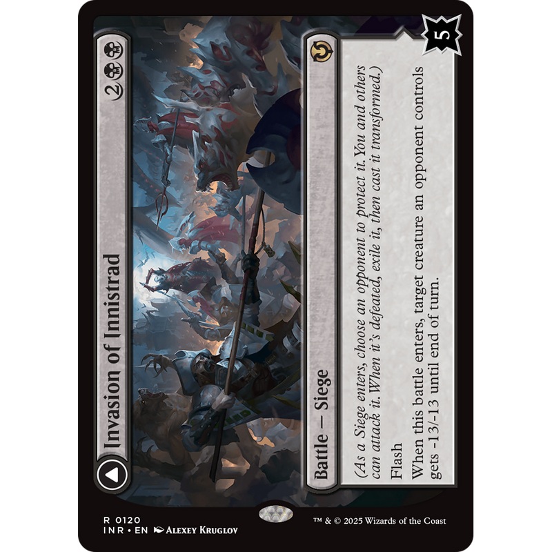 Invasion of Innistrad // Deluge of the Dead (INR-120) - Innistrad Remastered: (enchantment) Foil