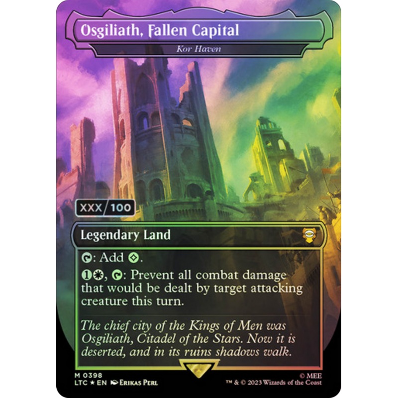 Kor Haven (LTC-398Z) - Tales of Middle-earth Commander / Osgiliath, Fallen Capital (Borderless) Foil