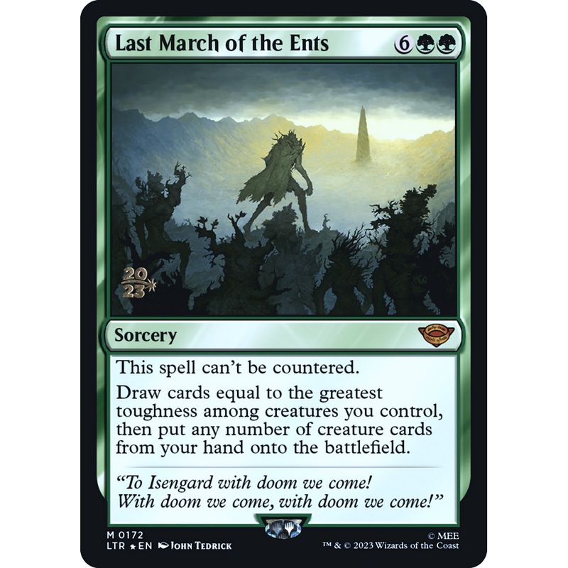 Last March of the Ents (PRE-172S) - Tales of Middle-earth Promos Foil