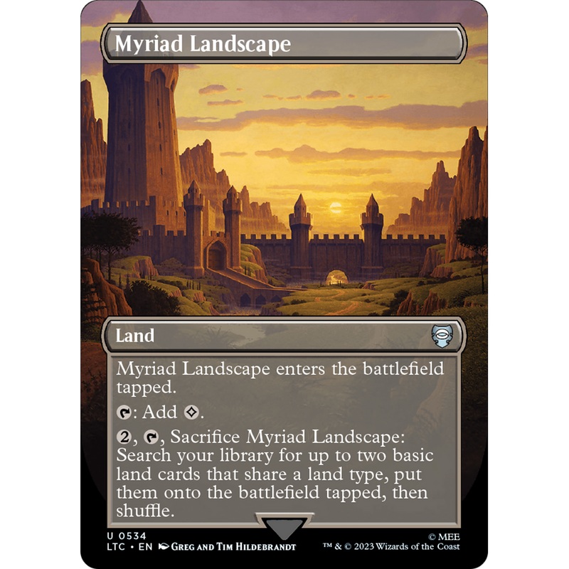 Myriad Landscape (LTC-534) - Tales of Middle-earth Commander (Borderless) Foil