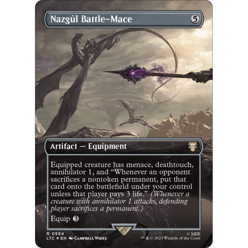 Nazgl Battle-Mace (LTC-554) - Tales of Middle-earth Commander (Borderless) Foil