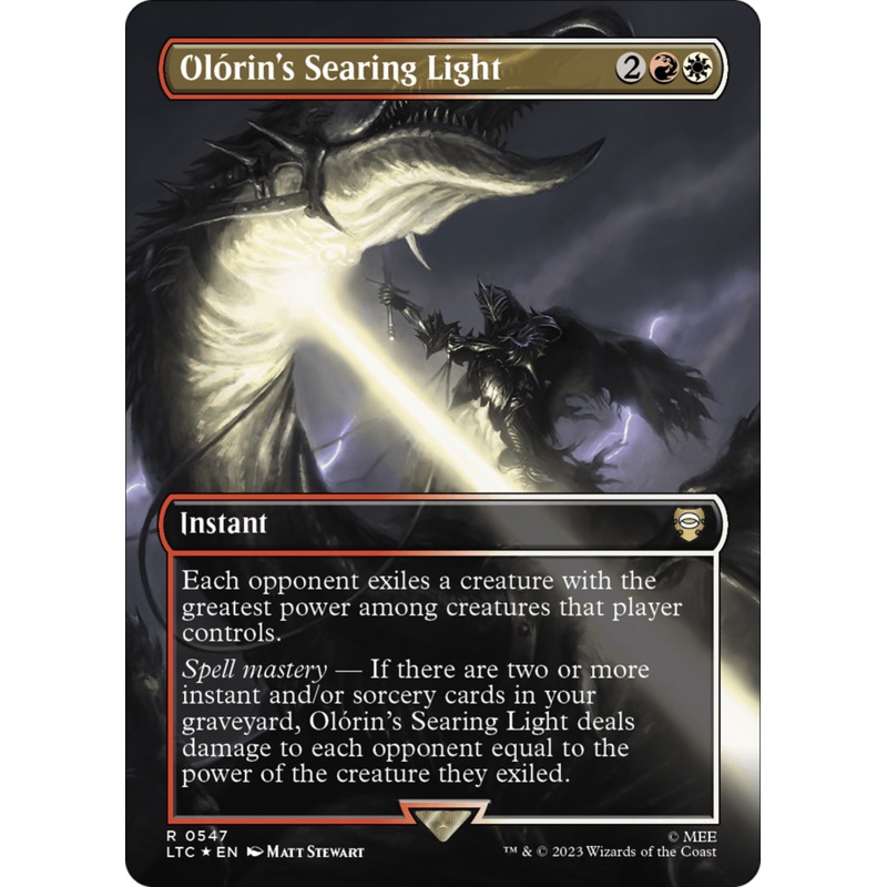 Olrin's Searing Light (LTC-547) - Tales of Middle-earth Commander (Borderless) Foil