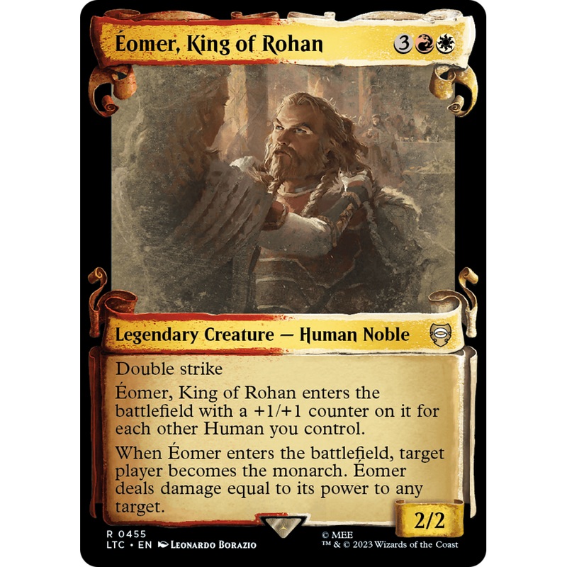omer, King of Rohan (LTC-455) - Tales of Middle-earth Commander: (Showcase) Foil