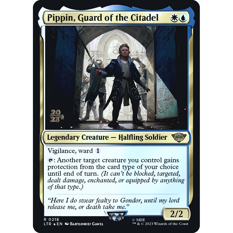Pippin, Guard of the Citadel (PRE-218S) - Tales of Middle-earth Promos Foil