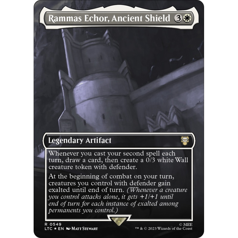 Rammas Echor, Ancient Shield (LTC-549) - Tales of Middle-earth Commander (Borderless) Foil